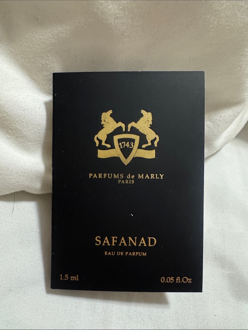 New Parfums de marly Paris Safanad sample
